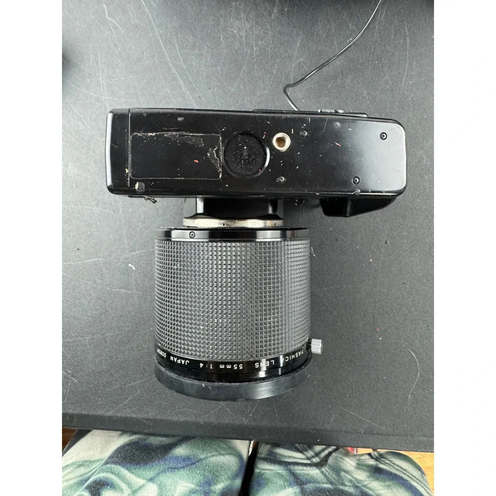 Yashica Dental-Eye 35mm SLR Film Camera Kit with 55mm Macro Lens Ring Flash Case
